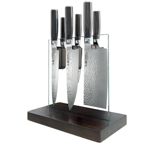 Damashiro EMPEROR® 7-piece Hikari knife block