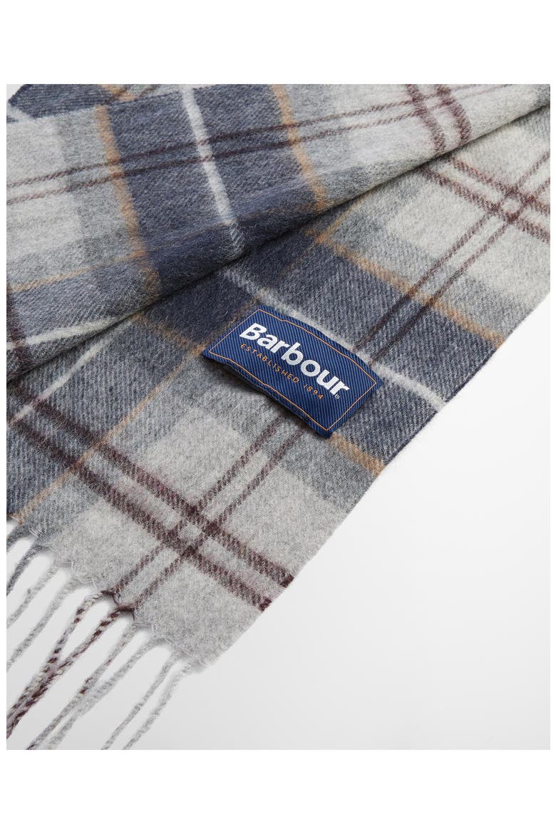 Wool & Cashmere Scarf, Alternate, color, GREY MIDNIGHT TARTAN