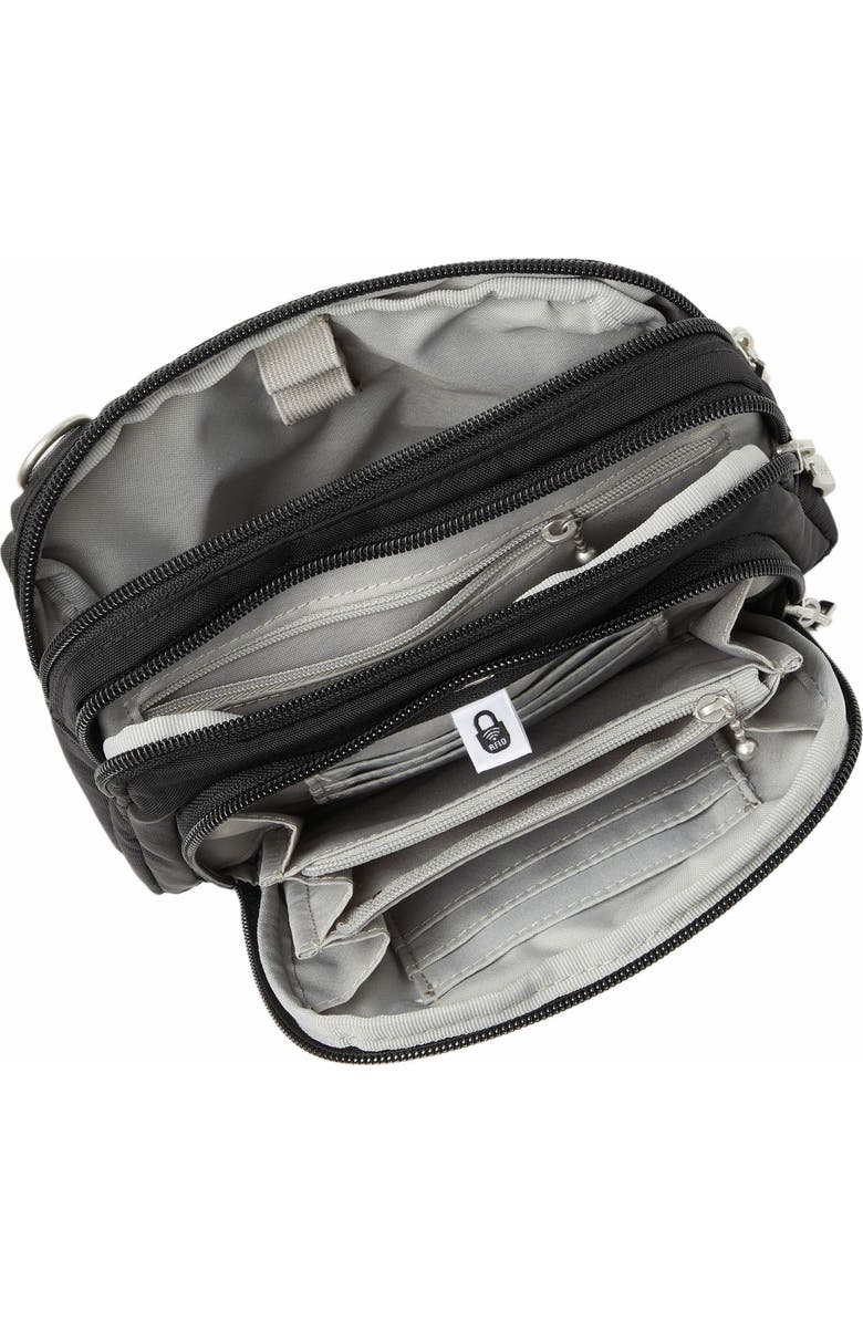 BAGGALLINI Trifecta RFID Wallet Crossbody Bag, Alternate, color, Black