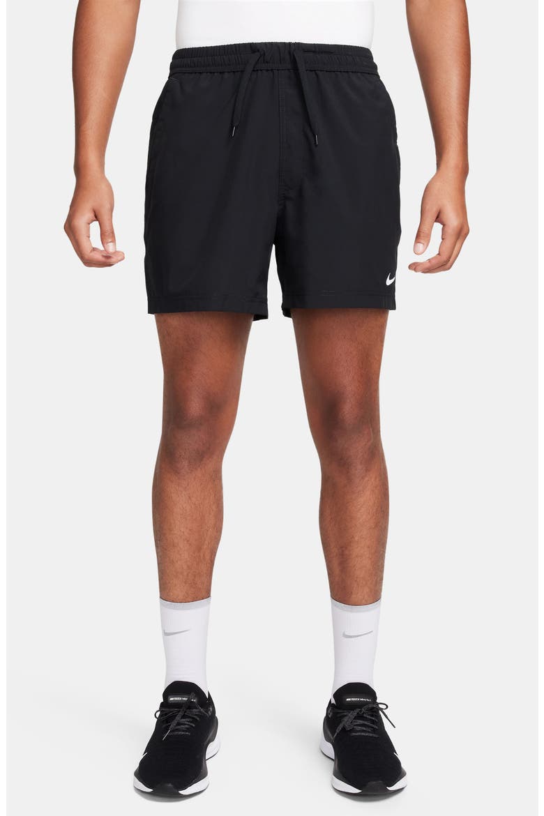 Form Dri-FIT 5-Inch Unlined Versatile Shorts, Main, color, 010 BLACK/WHITE