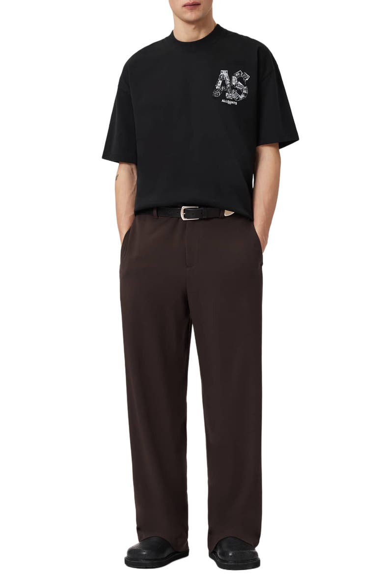 AllSaints Mixtape Cotton Graphic T-Shirt, Alternate, color, Jet Black