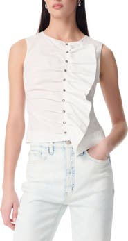 Robert Rodriguez Reina Poplin Ruffle Tank
