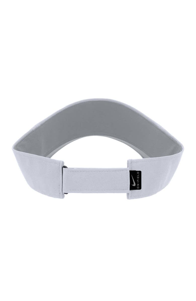 Nike Men's Nike White Arkansas Razorbacks 2025 On-Field Ace Performance Adjustable Visor, Alternate, color, White