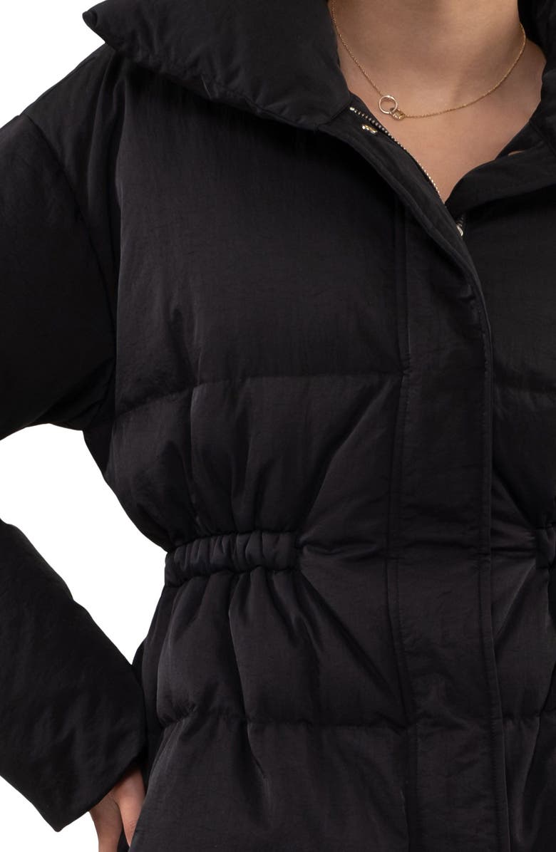 Blu Pepper Waist Puffer Jacket, Alternate, color,