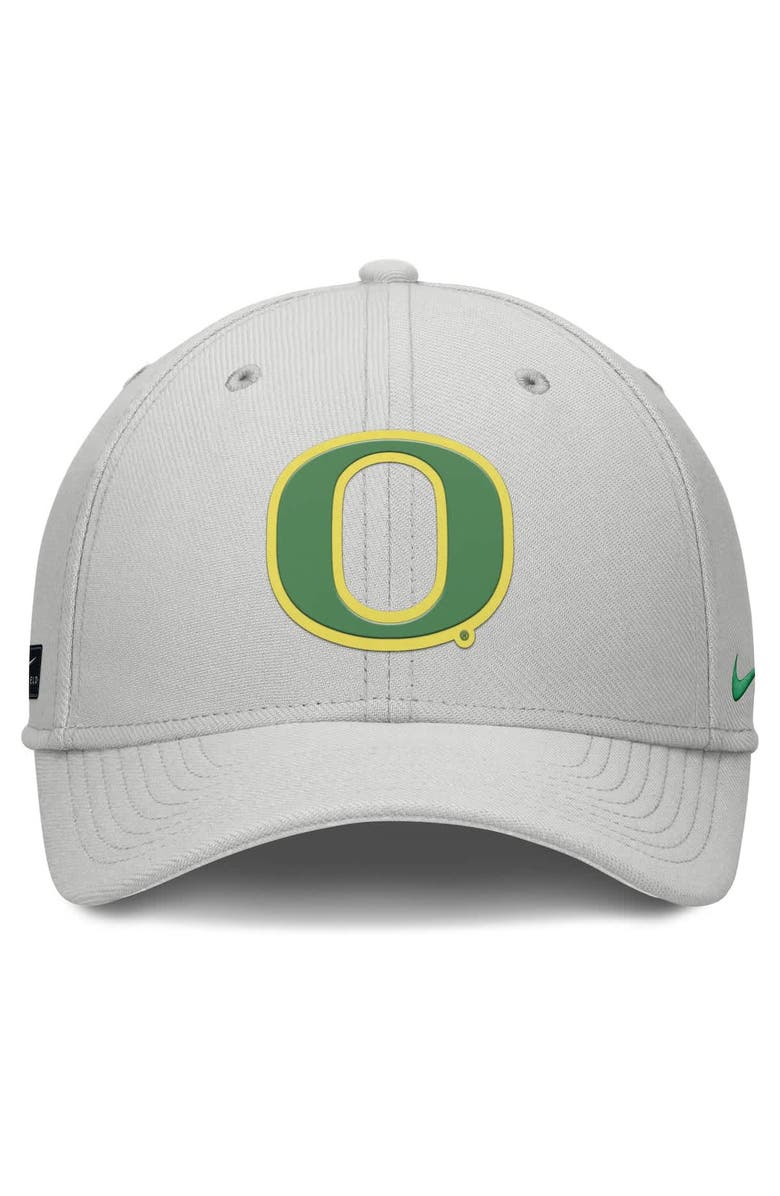 Nike Men's Nike  Gray Oregon Ducks Rise Practice Performance Adjustable Hat, Alternate, color, 