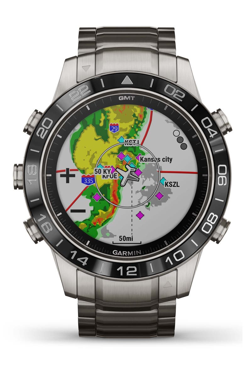 MARQ Aviator GPS Smart Watch, 46mm, Alternate, color, SLATE GREY