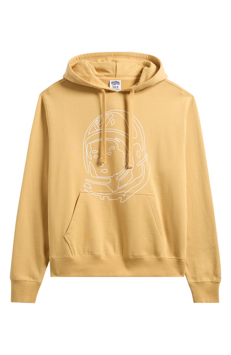 Billionaire Boys Club Line Helmet Cotton Blend Graphic Hoodie, Alternate, color, Curry
