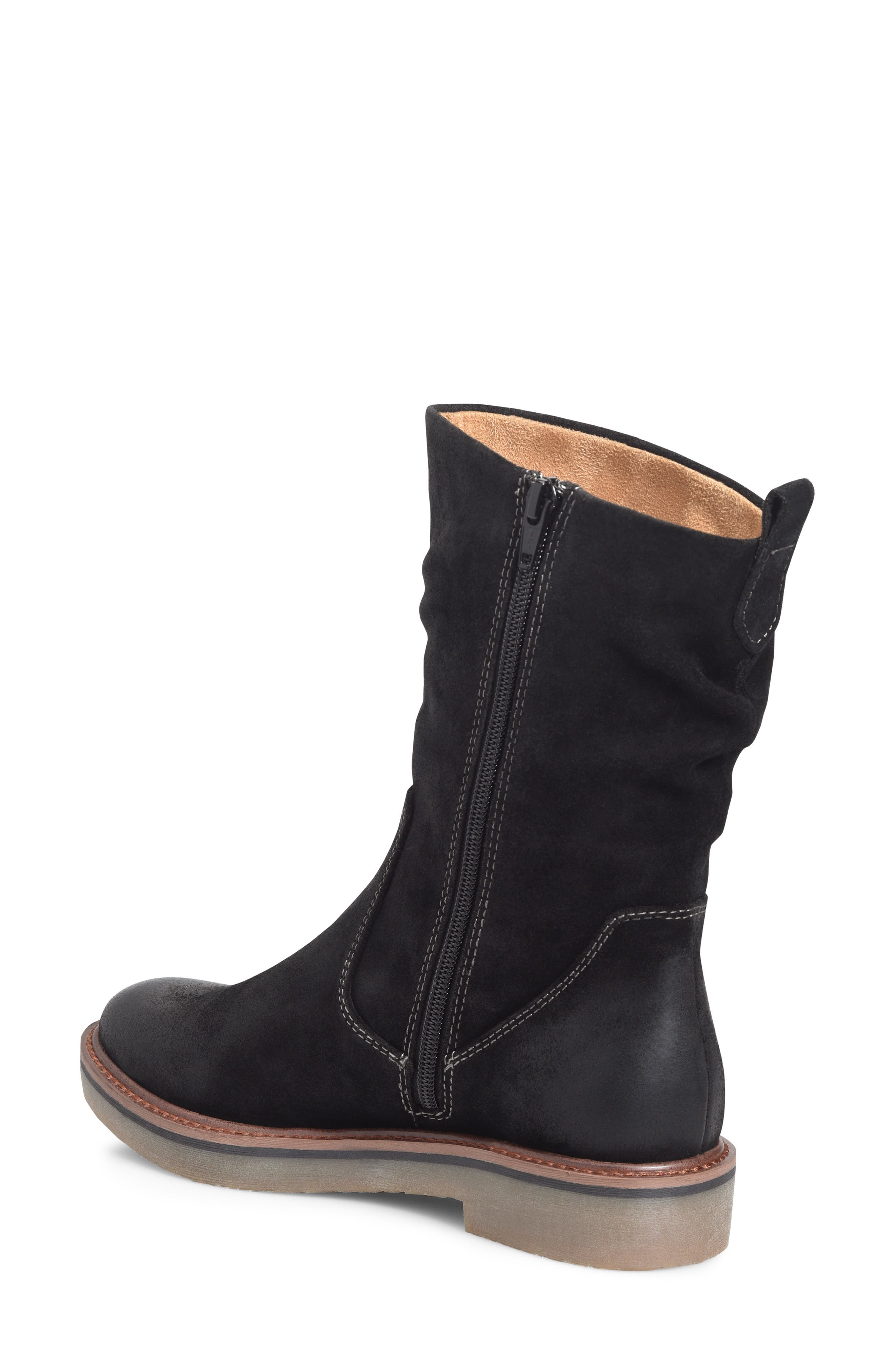 Comfortiva Renata Water Resistant Boot, Alternate, color, Black Suede