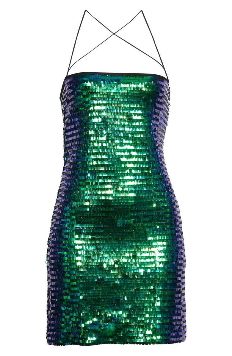 Stine Goya Acanthus Sequin Minidress, Alternate, color, 