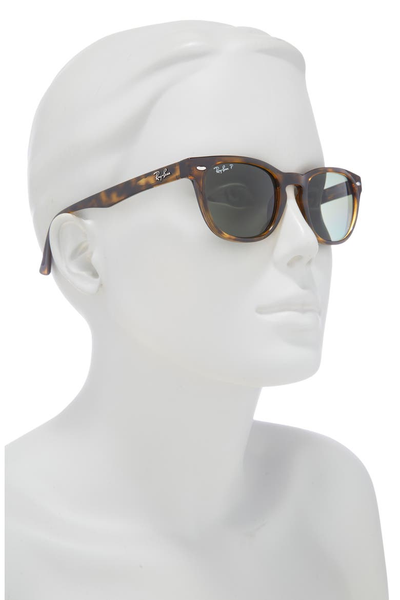 49mm Polarized Wayfarer Sunglasses, Alternate, color, GREEN HAVANA