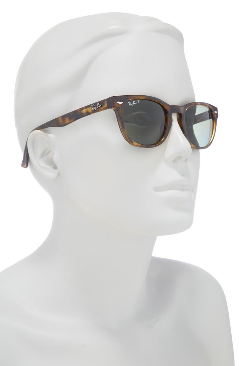 Ray-Ban 49mm Polarized Wayfarer Sunglasses, Alternate, color, Green Hava