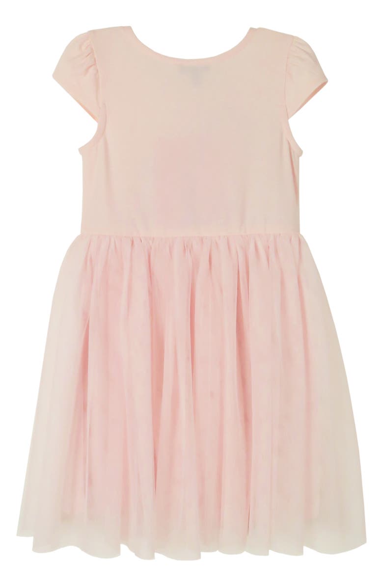 Zunie Kids' Cap Sleeve Rainbow Heart Dress, Alternate, color, 