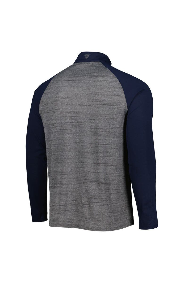 LEVELWEAR Men's Levelwear Heather Gray Detroit Tigers Vandal Raglan Quarter-Zip Top, Alternate, color, 