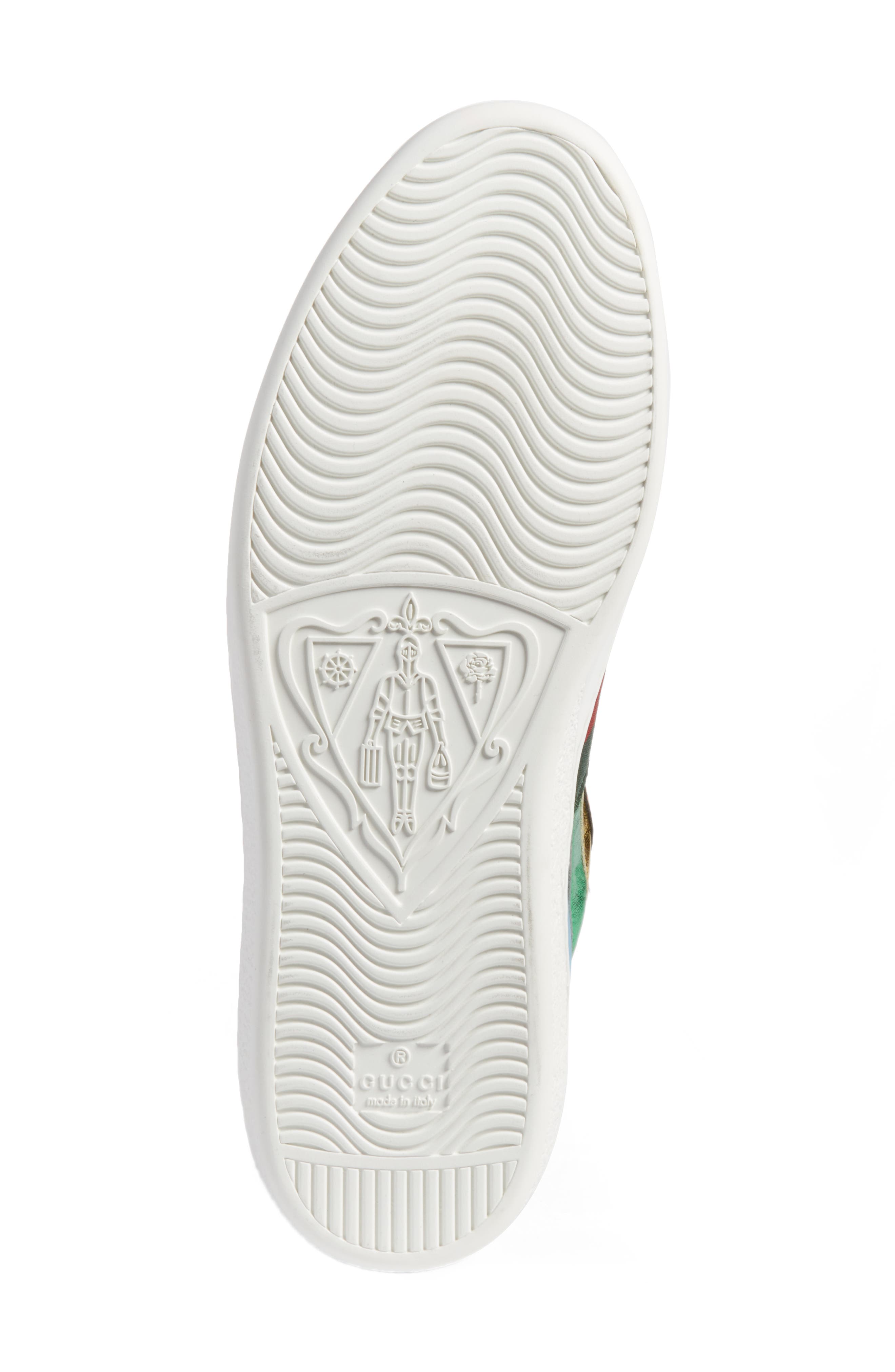 Gucci New Ace Rainbow Sneaker, Alternate, color, 