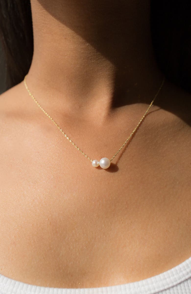 Poppy Finch Double Pearl Necklace, Alternate, color, 