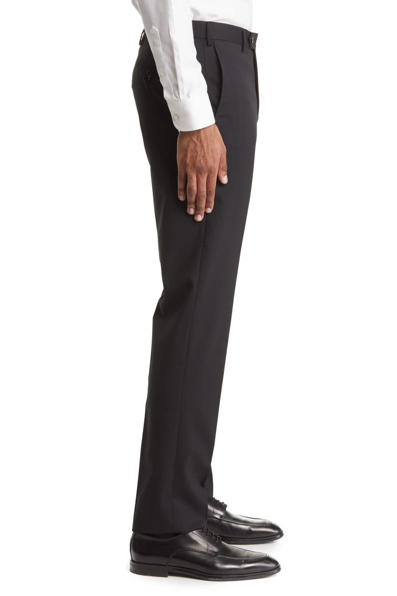 Parker Stretch Wool Trousers, Alternate, color, BLACK