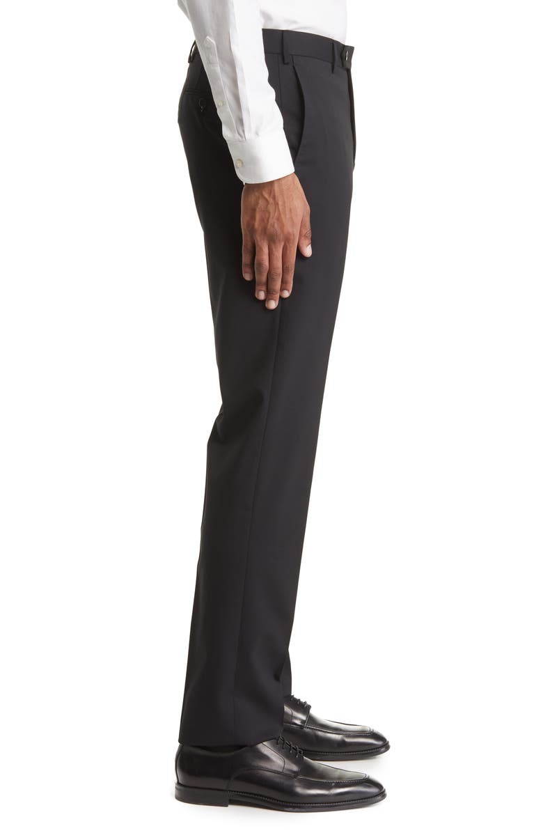 Zanella Parker Stretch Wool Trousers, Alternate, color, Black