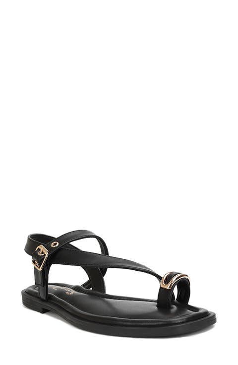 Cross Strap Flat Sandal (Women)