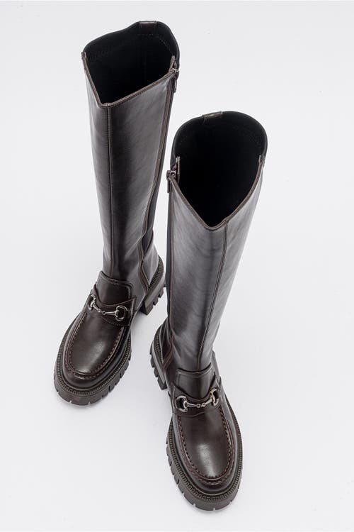 Prologue Shoes Chapel Buckle Stretch Boot In Multi