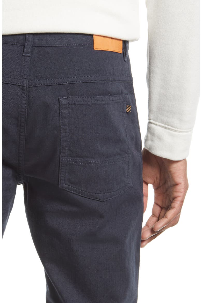 Cotton & Linen Blend Pants, Alternate, color, CARBON BLUE