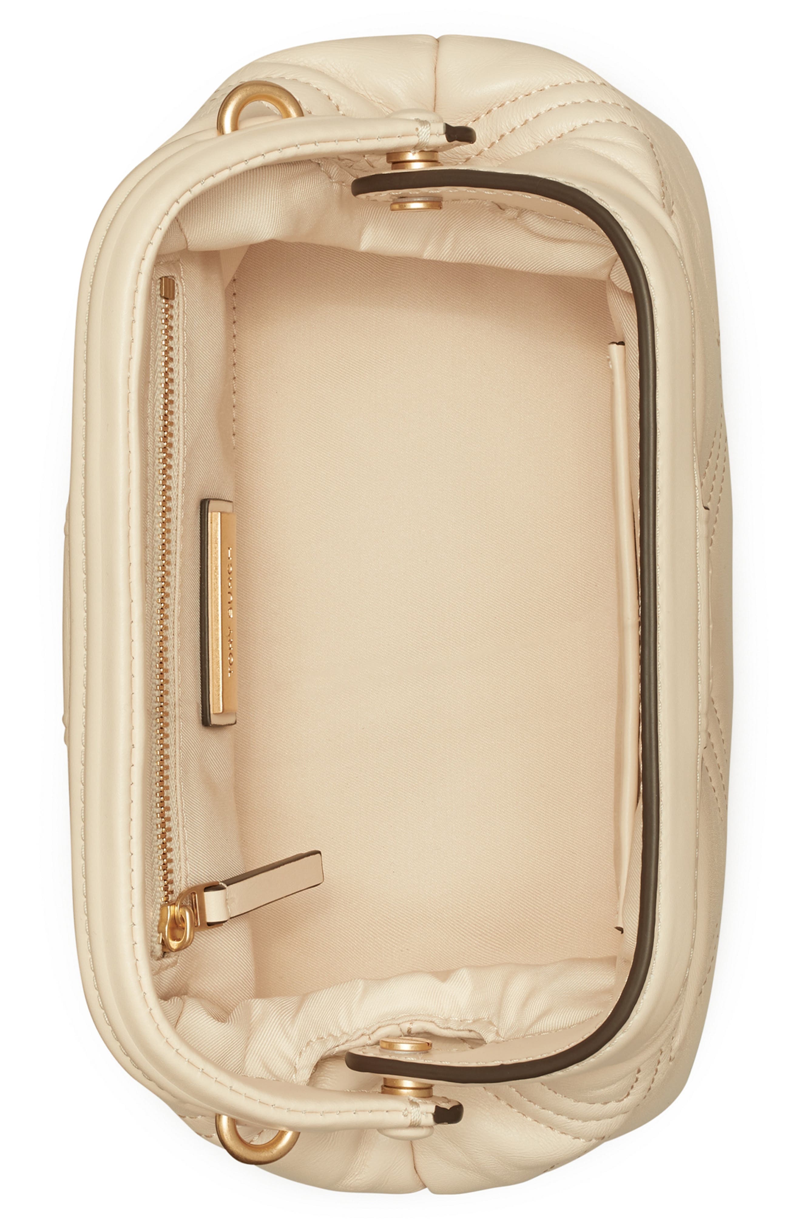 Fleming Small Frame Leather Crossbody Bag, Alternate, color, NEW CREAM