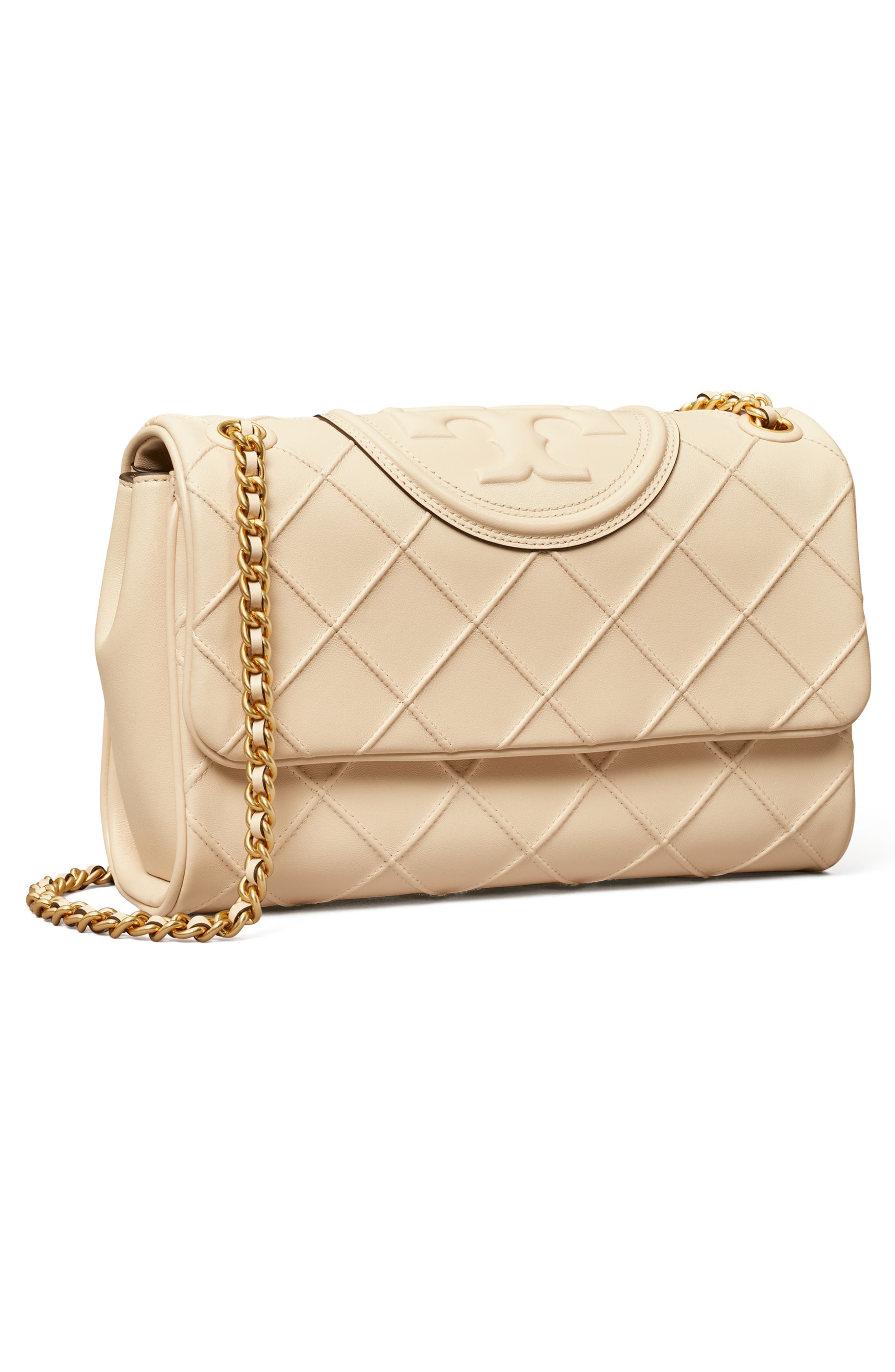 Tory Burch Fleming Soft Convertible Leather Shoulder Bag, Alternate, color, 