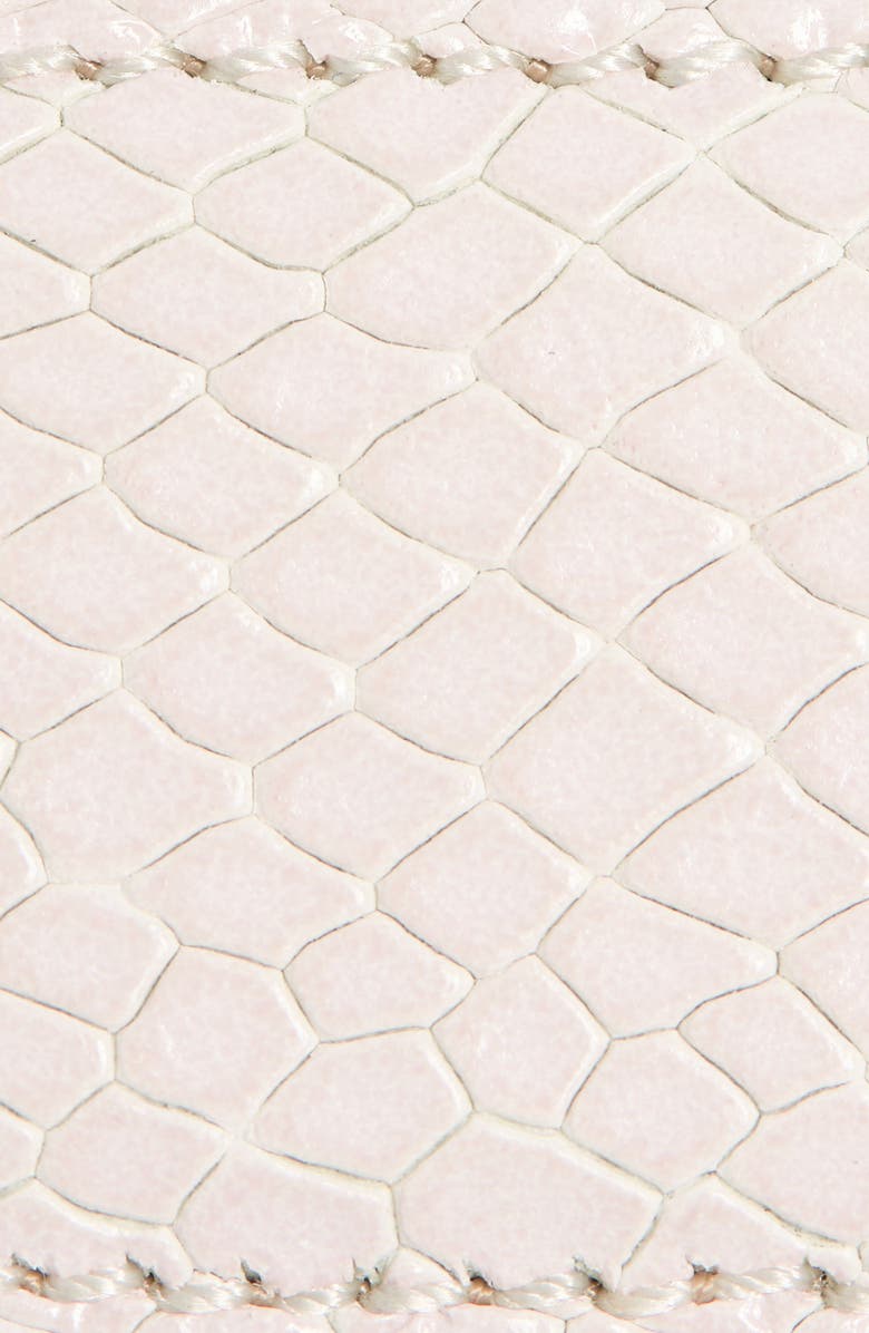 Moschino Snake Embossed Leather Gold-Tone Logo Belt, Alternate, color, 