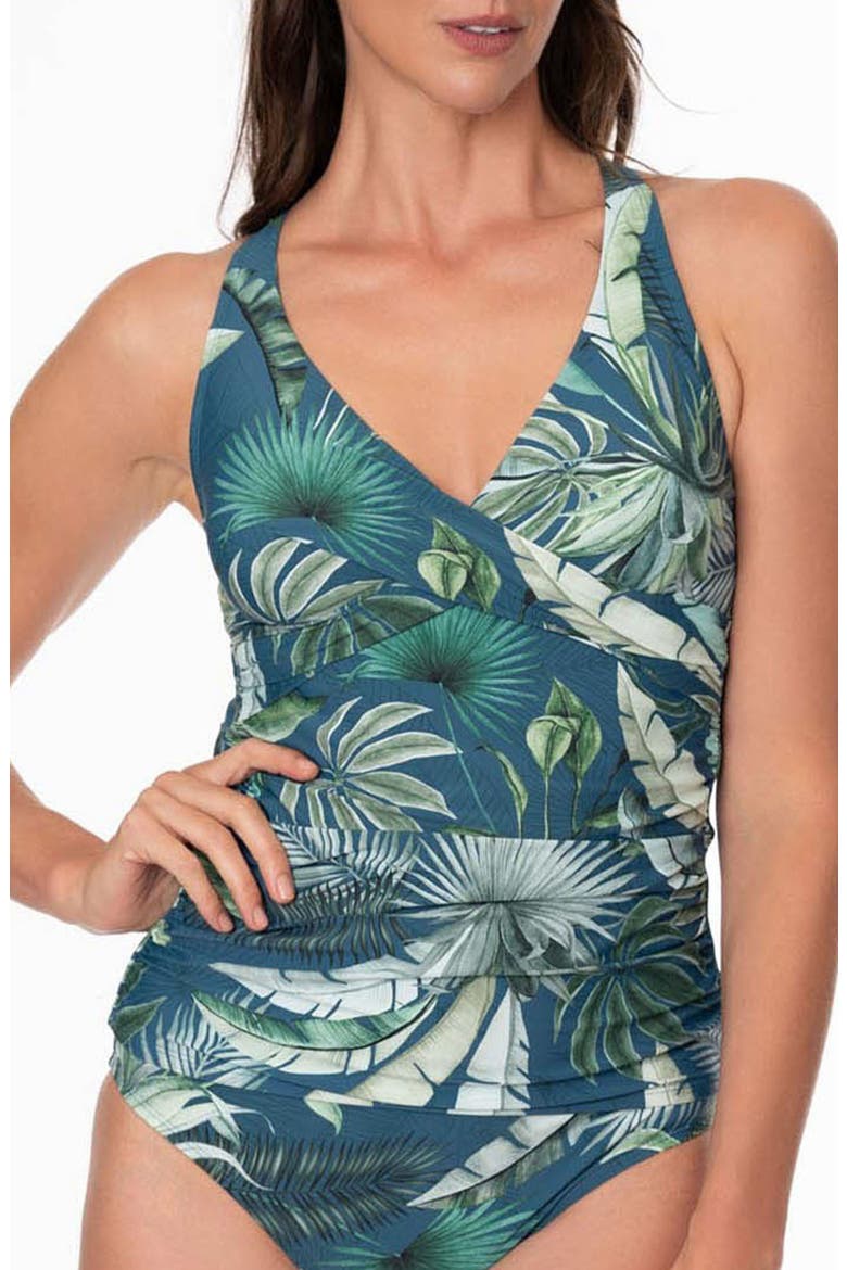 Louise Wrap Tankini, Main, color, DEPTHS