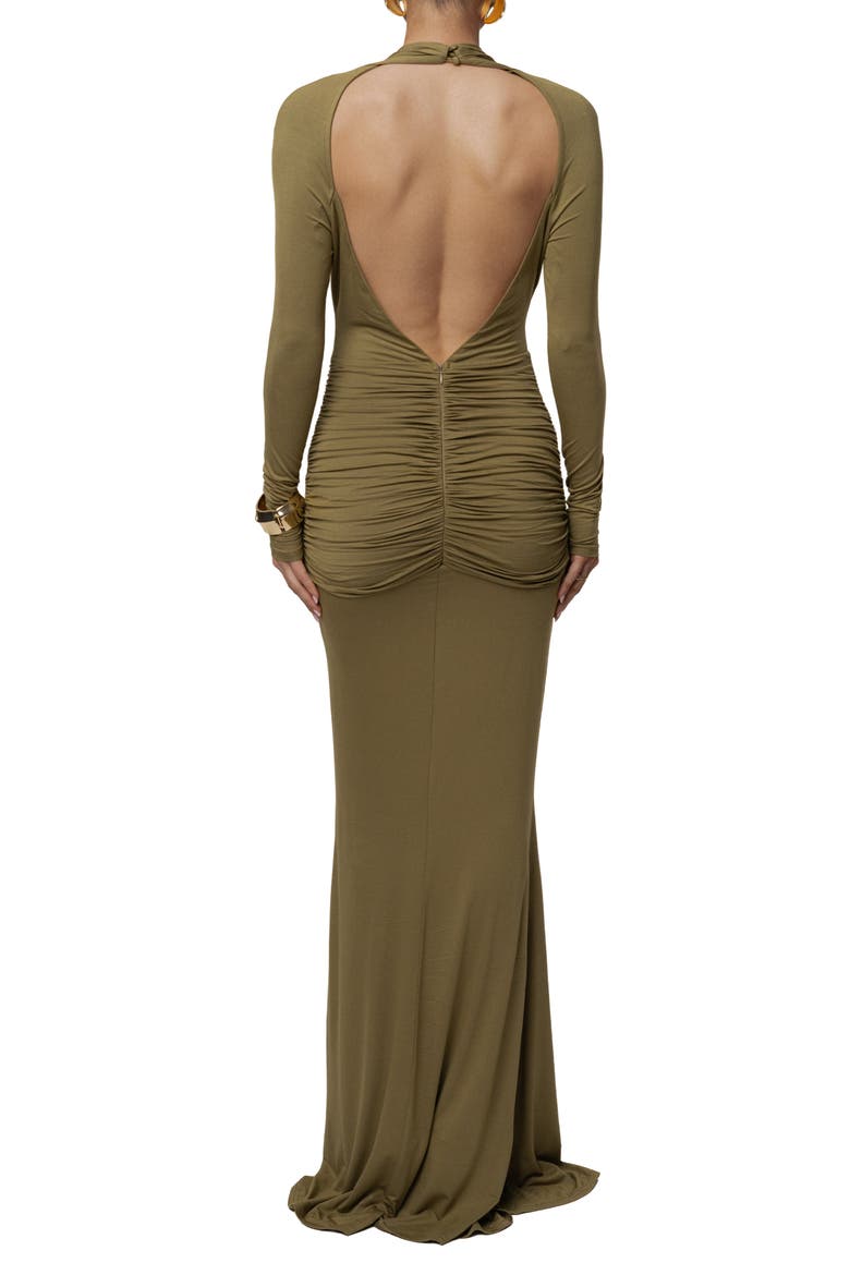 All The Stars Maxi Dress, Alternate, color, Olive