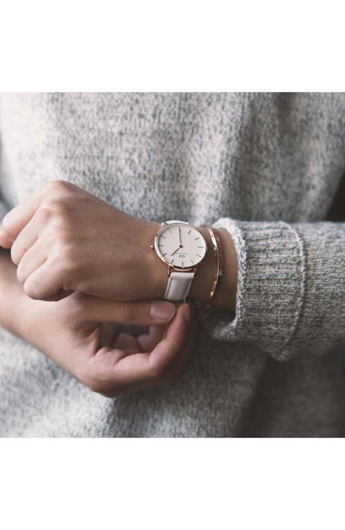 Daniel Wellington Classic Petite Leather Strap Watch, 32mm In Multi