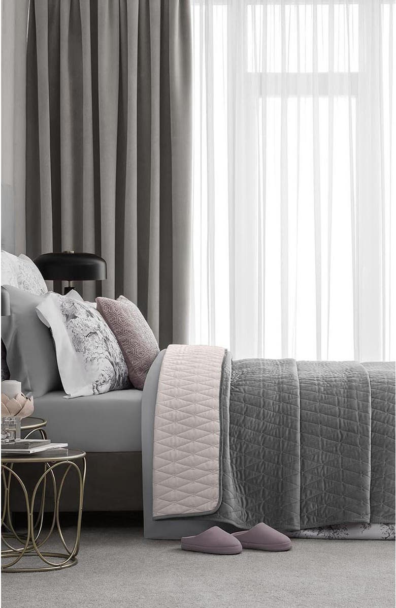 Togas Moretto Bedcover, Alternate, color, Grey