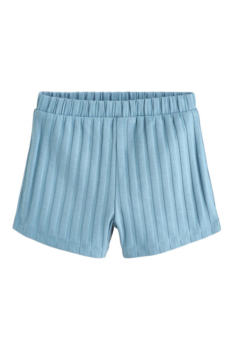 Rib Zip Polo & Shorts Set, Alternate, color, BLUE