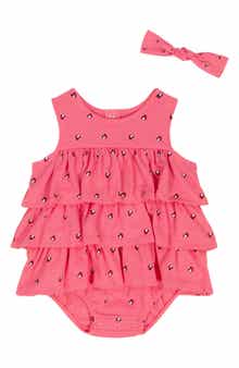 Tommy Hilfiger Tommy Heart Logo Bubble Bodysuit & Headband Set