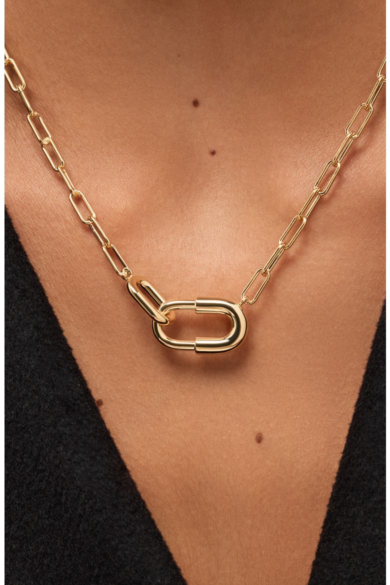 Blake U-Link Pendant Necklace, Alternate, color, GOLD