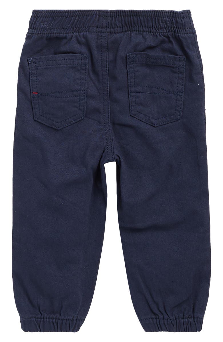 Tommy Hilfiger Plaid Woven Button-Up Shirt & Joggers Set, Alternate, color, Blue Multi