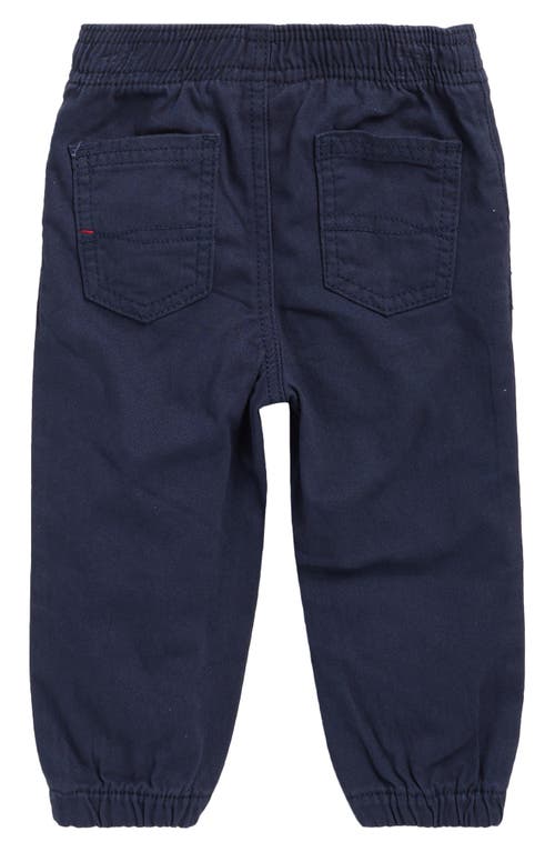 Tommy Hilfiger Plaid Woven Button-up Shirt & Joggers Set In Blue