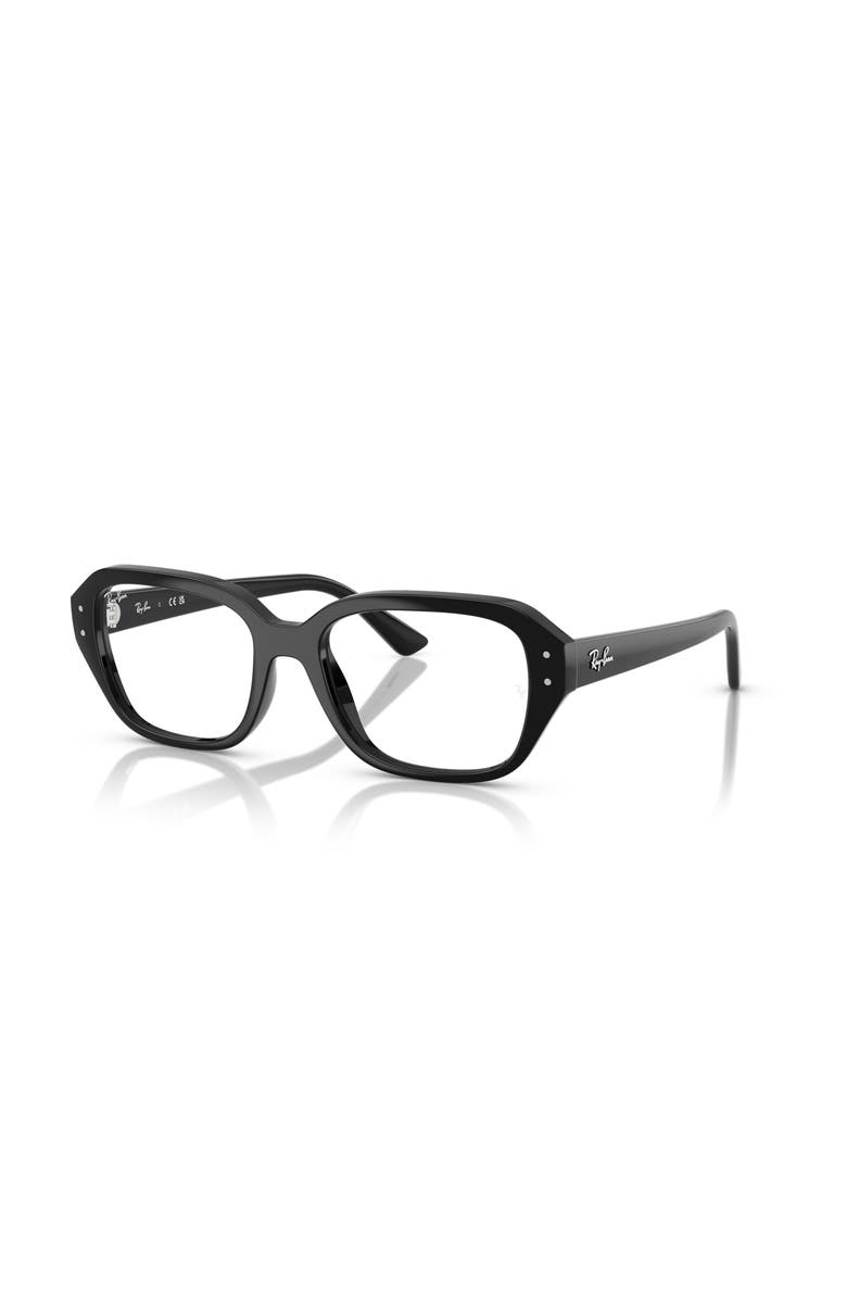 Ray-Ban 51mm Square optical glasses, Main, color, Black