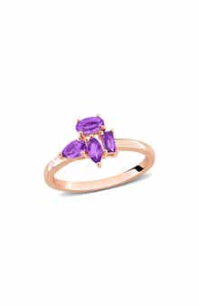 Multi-Shaped Amethyst Ring