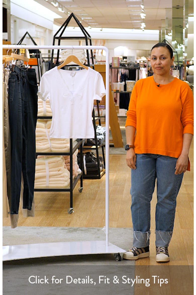 Sana Lace Trim Rib T-Shirt video