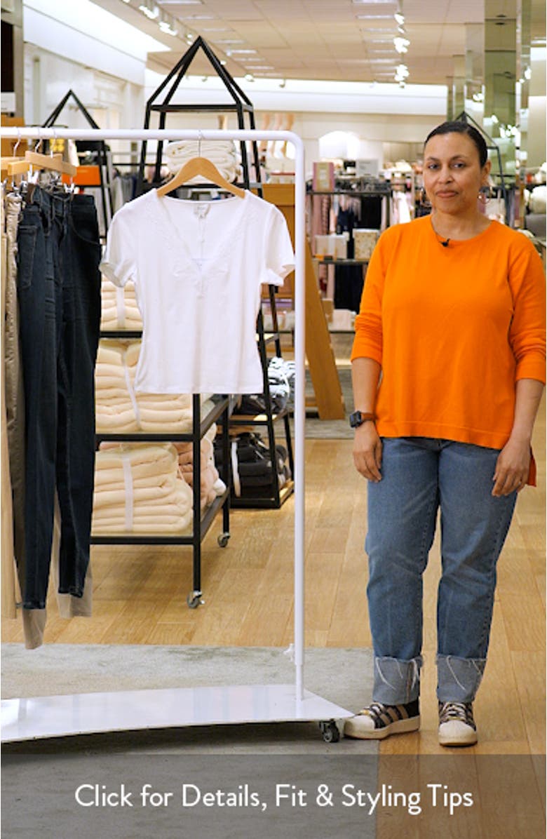 Sana Lace Trim Rib T-Shirt, sales video thumbnail