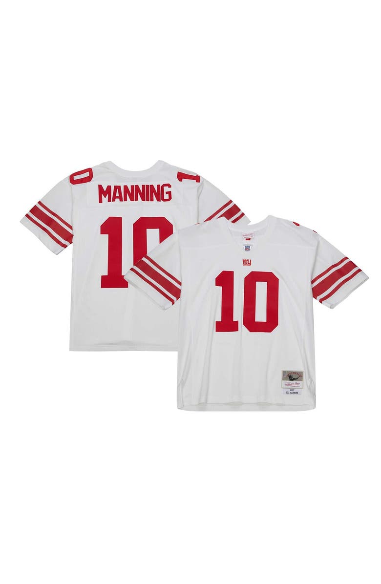 Mitchell & Ness Men's Mitchell & Ness Eli Manning White New York Giants Legacy Replica Jersey, Alternate, color, White