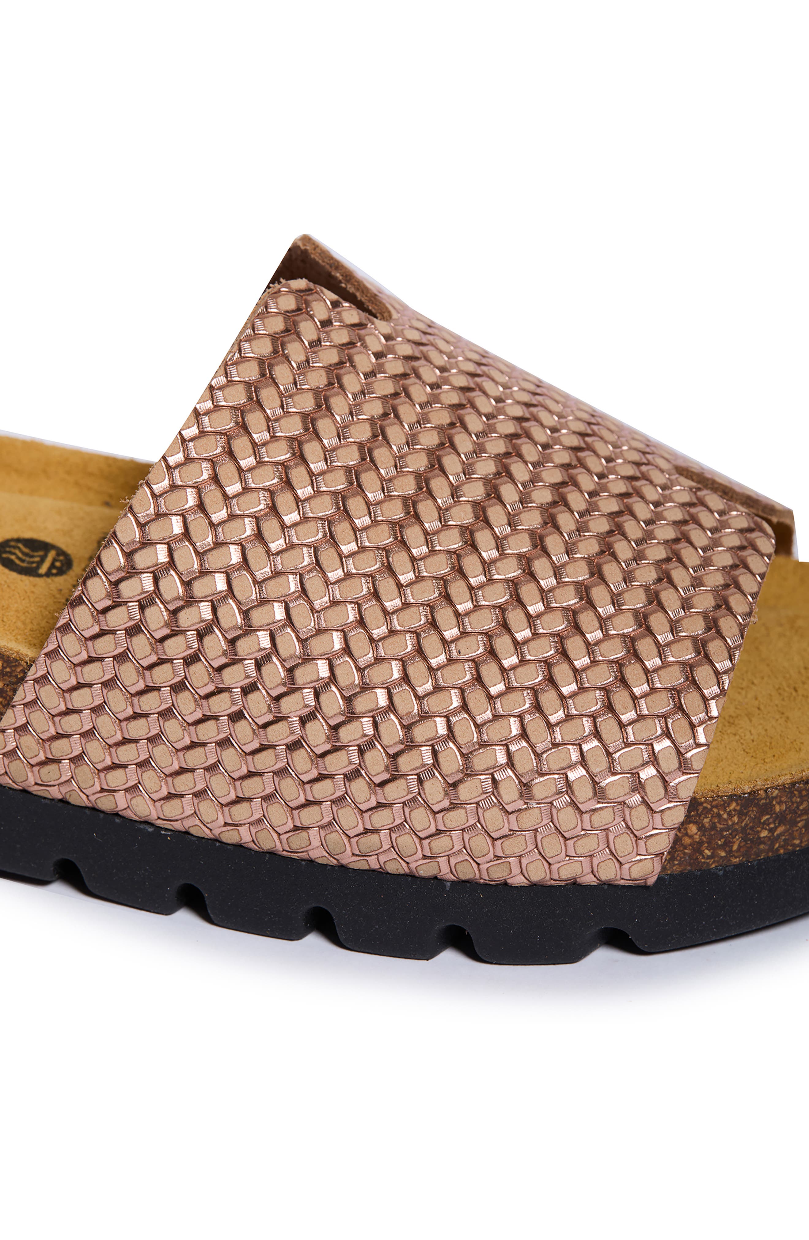 Celeste Slide Sandal, Alternate, color, FIJI SALMON