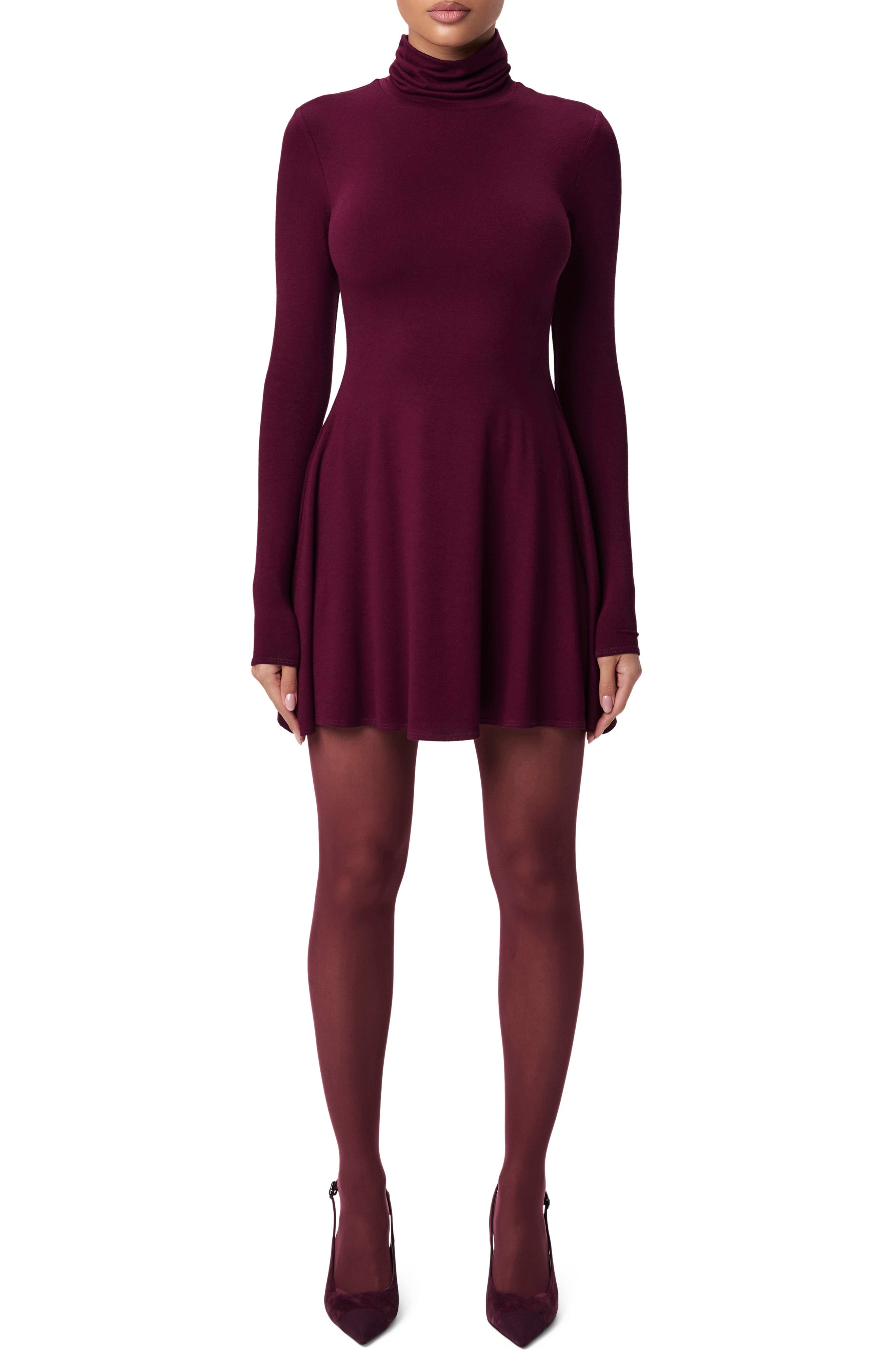 Long Sleeve Turtleneck Minidress - image 5