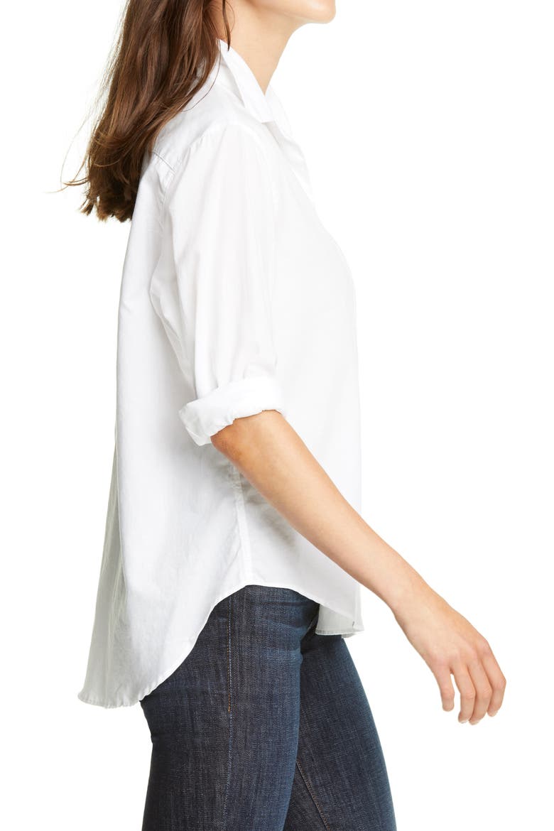 Eileen Casual Cotton Shirt, Alternate, color, WHITE