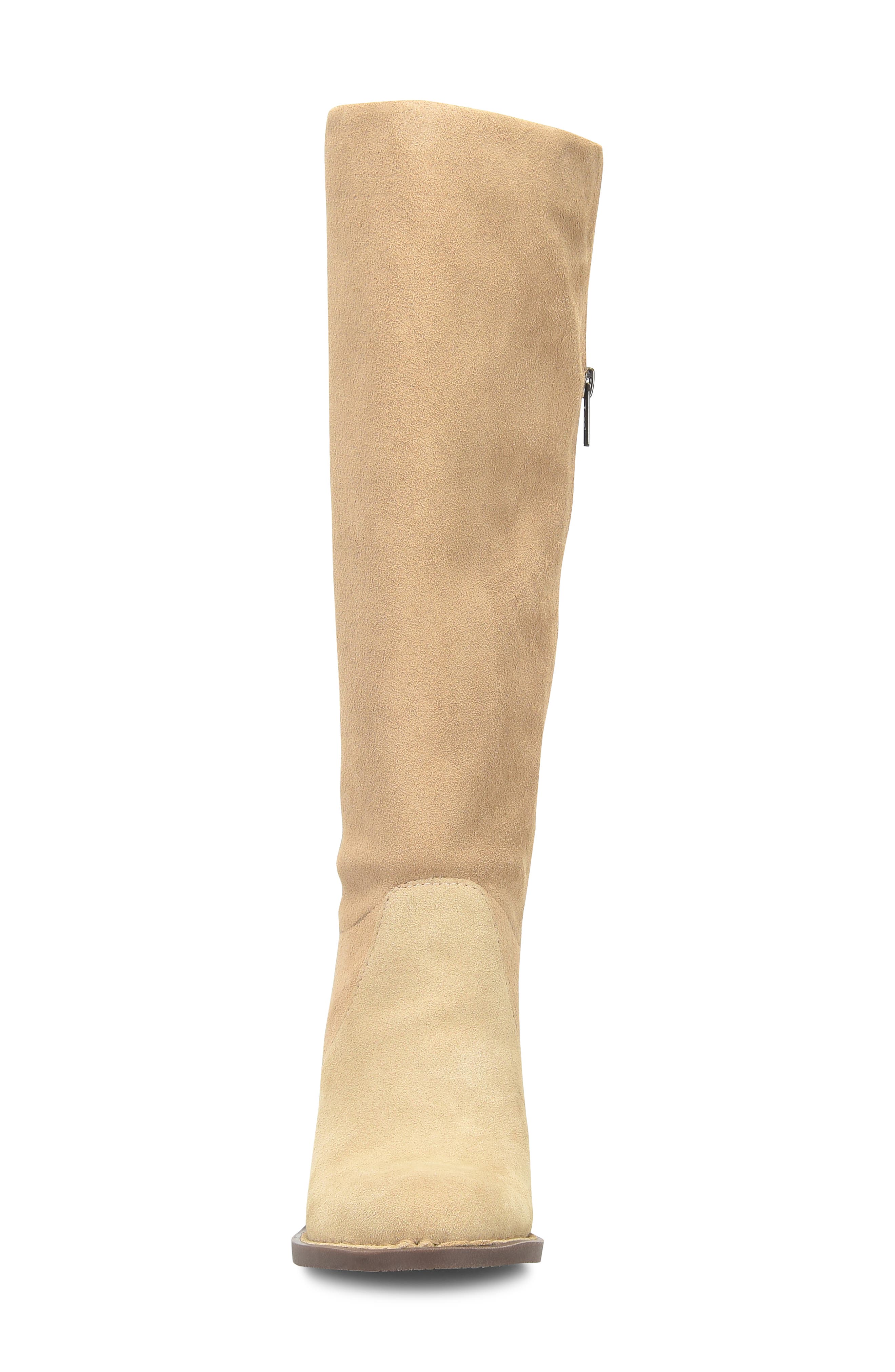 Børn Thea Knee High Boot, Alternate, color, Natural Suede