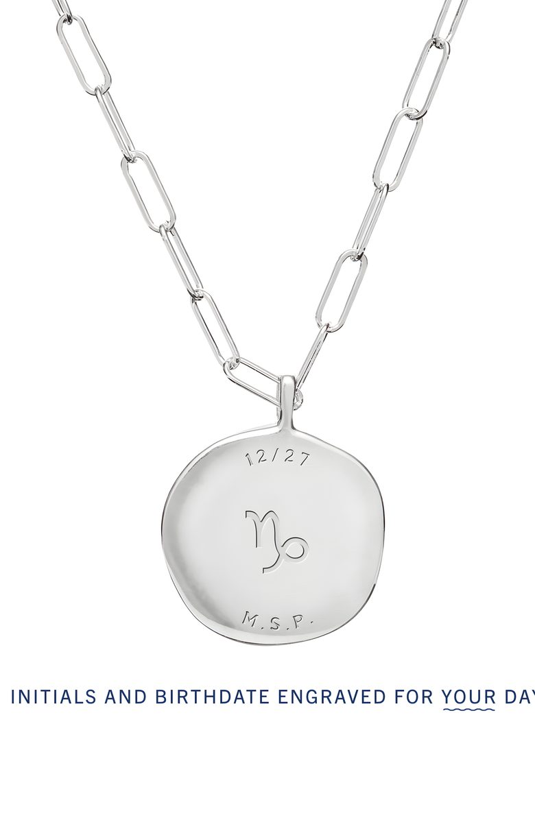 Birthdate Co. The April Birthdate Silver Pendant, Alternate, color, 