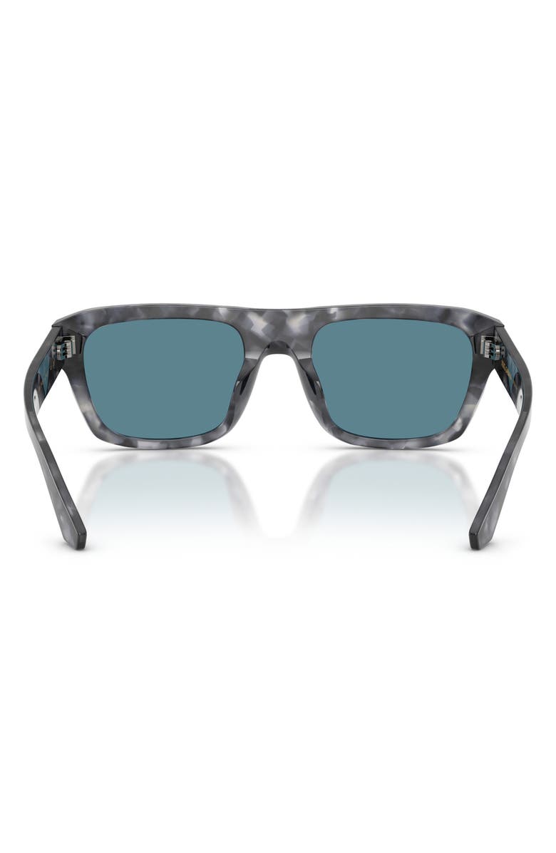 Dolce&Gabbana 54mm Rectangular Sunglasses, Alternate, color, Grey Havana / Grey