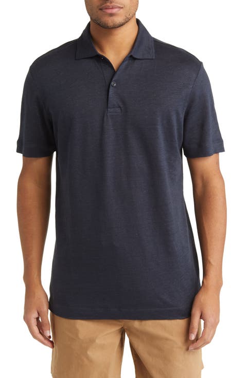 Press Heathered Linen Piqué Polo