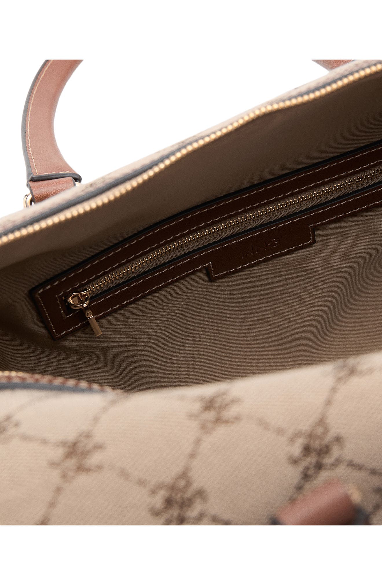 Logo Jacquard Bowling Bag, Alternate, color, LEATHER