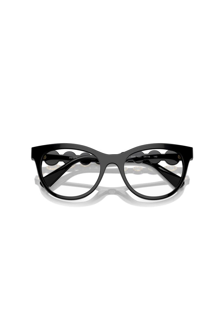 52mm Round optical glasses, Alternate, color, Black